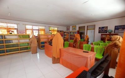 SMP 1 Kwandang terima tim penilai dari perpustakaan kabupaten Gorontalo Utara